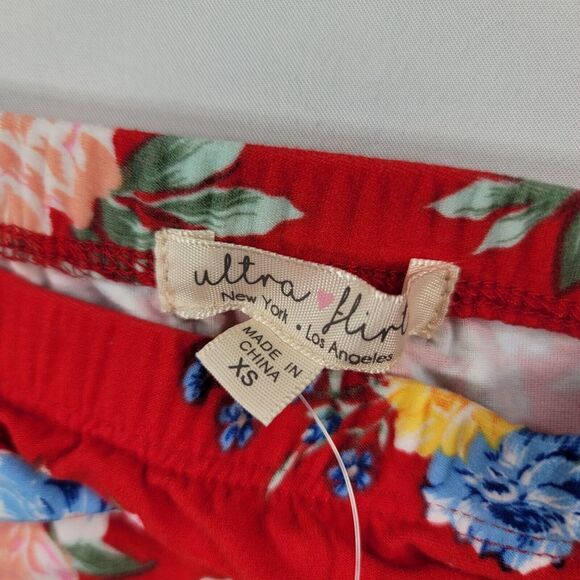 Ultra Flirt Mini Dress Womens Juniors XS X-Small Off-the-Shoulder Ruffled‎ Hem - Picture 3 of 8